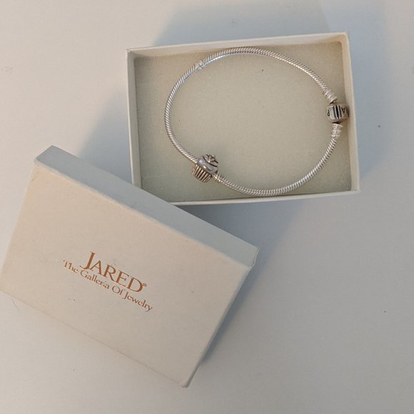 Pandora Jewelry - Pandora Moments Snake Chain Bracelet w/ Charm